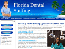 Tablet Screenshot of florida-dental-staffing.com